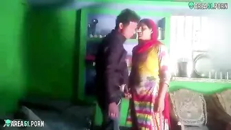 Indian cheating wife caught on hidden camera fucks doggystyle with her lover