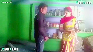 Indian cheating wife caught on hidden camera fucks doggystyle with her lover