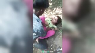 Village indian babe fucked hard in jungle two local guys. Desi XXX MMs