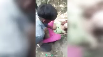 Village indian babe fucked hard in jungle two local guys. Desi XXX MMs