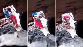 Leaked Desi mms! Indian lovers standing sex outdoor, caught hidden cam Leaked Desi mms! Indian lovers standing sex outdoor, caught hidden cam