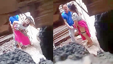 Leaked Desi mms! Indian lovers standing sex outdoor, caught hidden cam