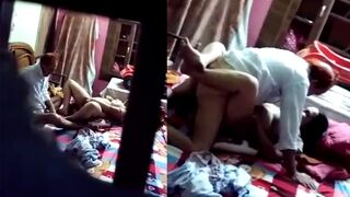 A cheating Indian wife is caught on camera getting hard sex from her neighbor