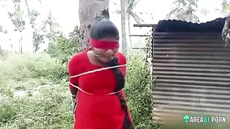 Jabardasti sex video! Full-length Indian girl tied to a tree a kidnapper