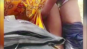 Cheating village bhabhi blowjob and doggy sex with lover outdoor on scooter