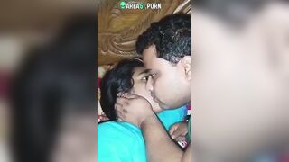 Leaked Desi sex! Horny cheating wife feeding big boobs to neighbour