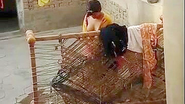 A leaked video as сurvy village Bhabhi nude bathing outdoor goes viral