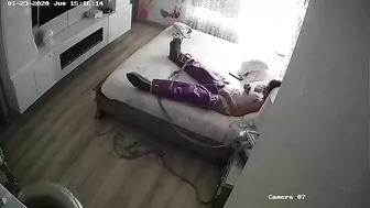 Sneaky Housewife Caught on Hidden Cam While Pleasuring Herself
