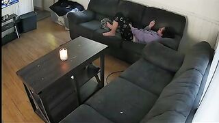 Sexy MILF's private playtime caught on hidden cam while masturbating