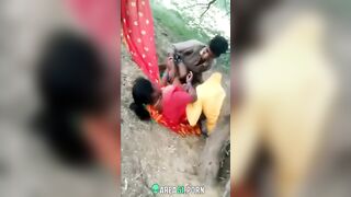 Hardcore Desi Outdoor Sex with Two Hungry Local Guys - No Mercy!