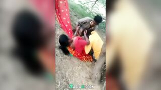 Hardcore Desi Outdoor Sex with Two Hungry Local Guys - No Mercy!