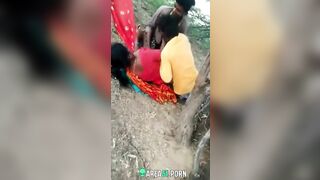 Hardcore Desi Outdoor Sex with Two Hungry Local Guys - No Mercy!