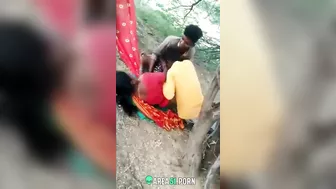 Hardcore Desi Outdoor Sex with Two Hungry Local Guys - No Mercy!