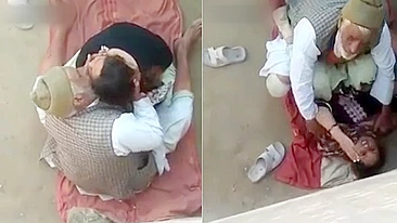Dirty Old Man Caught Desi Style: Fucking His Neighbor Aunty
