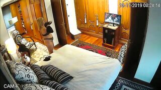 Caught on Camera: Son Spies on His Mom Changing Clothes After Work