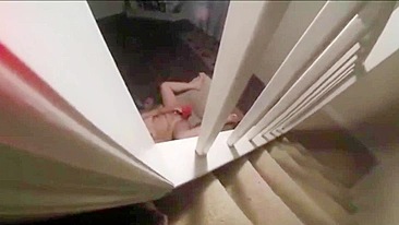 Peeping at My Mom’s Masturbation:The Forbidden Voyeur Moment