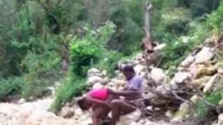 African Teens Having Forbidden Premarriage Sex In The Jungle