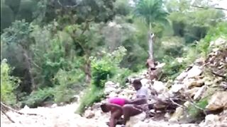 African Teens Having Forbidden Premarriage Sex In The Jungle