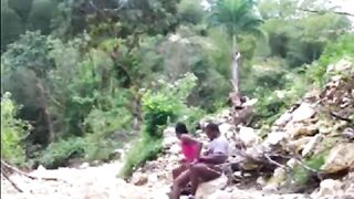 African Teens Having Forbidden Premarriage Sex In The Jungle