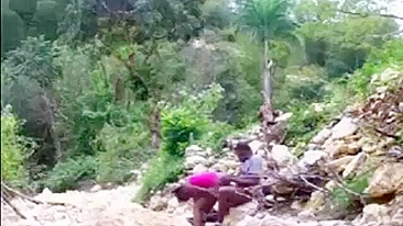 African Teens Having Forbidden Premarriage Sex In The Jungle