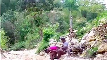 African Teens Having Forbidden Premarriage Sex In The Jungle