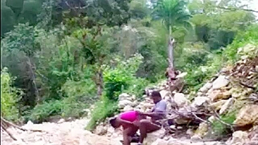 African Teens Having Forbidden Premarriage Sex In The Jungle