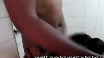 Black babe making out with African lesbian in the shower