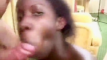 Horny African Petite Roughly Fucked in Interracial Gang Bang