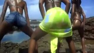 Black African Ladies Twerking Outdoors