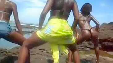 Black African Ladies Twerking Outdoors
