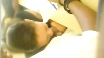 Amateur Classroom Blowjob and Cum Swallow at African College During Class