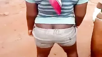 Greetings From Africa! Sexy Black Chick With Short Hair Fucked Hard