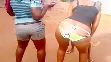 Greetings From Africa! Sexy Black Chick With Short Hair Fucked Hard