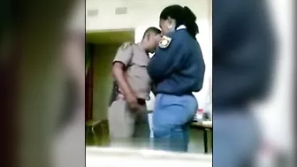 South African Cops Caught Fucking On Duty At The Office South African Cops Caught Fucking On Duty At The Office