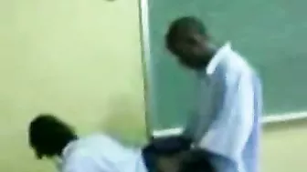 Real African Teacher Fucked In A Classroom By Her Student And Taped By His Friend