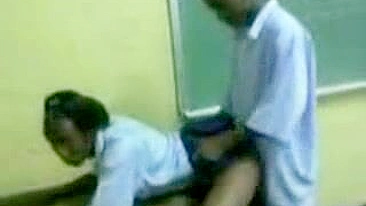 Real African Teacher Fucked In A Classroom By Her Student And Taped By His Friend