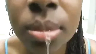 African Village Girl Had A Rough Time During Blowjob