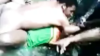 African Native Woman Fucks A Boy In A River In Front Of Crowd - Amateur Mobile Phone Video