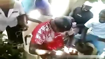 South African Sluts Fuck Stranger In Public While Crowd Of People Watching