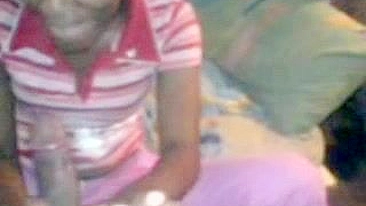 African Girl Blows And gets Mouth Ful Of Cum