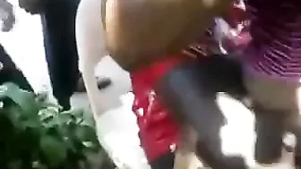 Two Amateur South African Sluts Fucking In Public In Front Of Crowd