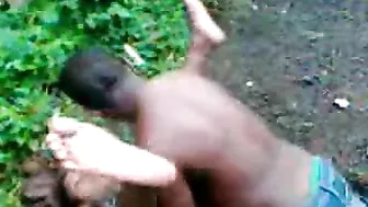 African Native Woman Fucked In Jungle - Amateur Mobile Phone Video