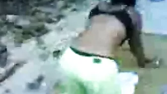 Shy African Showing Up Her Curves