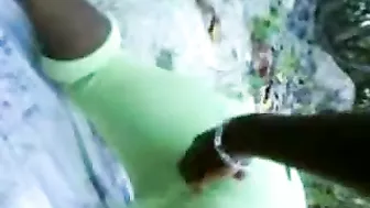 Shy African Showing Up Her Curves