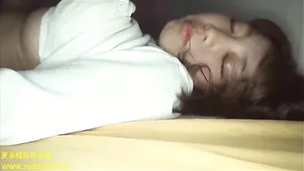 Drunk Asian teen pussy exploration and rough sex with boyfriend