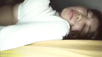 Drunk Asian teen pussy exploration and rough sex with boyfriend