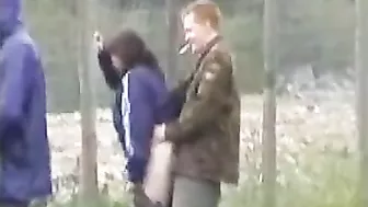 Uninhibited, Raucous, Drunken Couple Fucking in Public