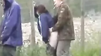 Uninhibited, Raucous, Drunken Couple Fucking in Public