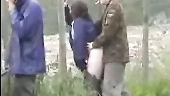 Uninhibited, Raucous, Drunken Couple Fucking in Public