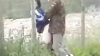 Uninhibited, Raucous, Drunken Couple Fucking in Public